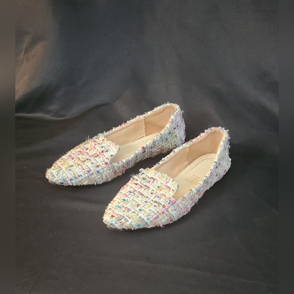 Women's Tweed Multicolor Loafers - Picture 11 of 16
